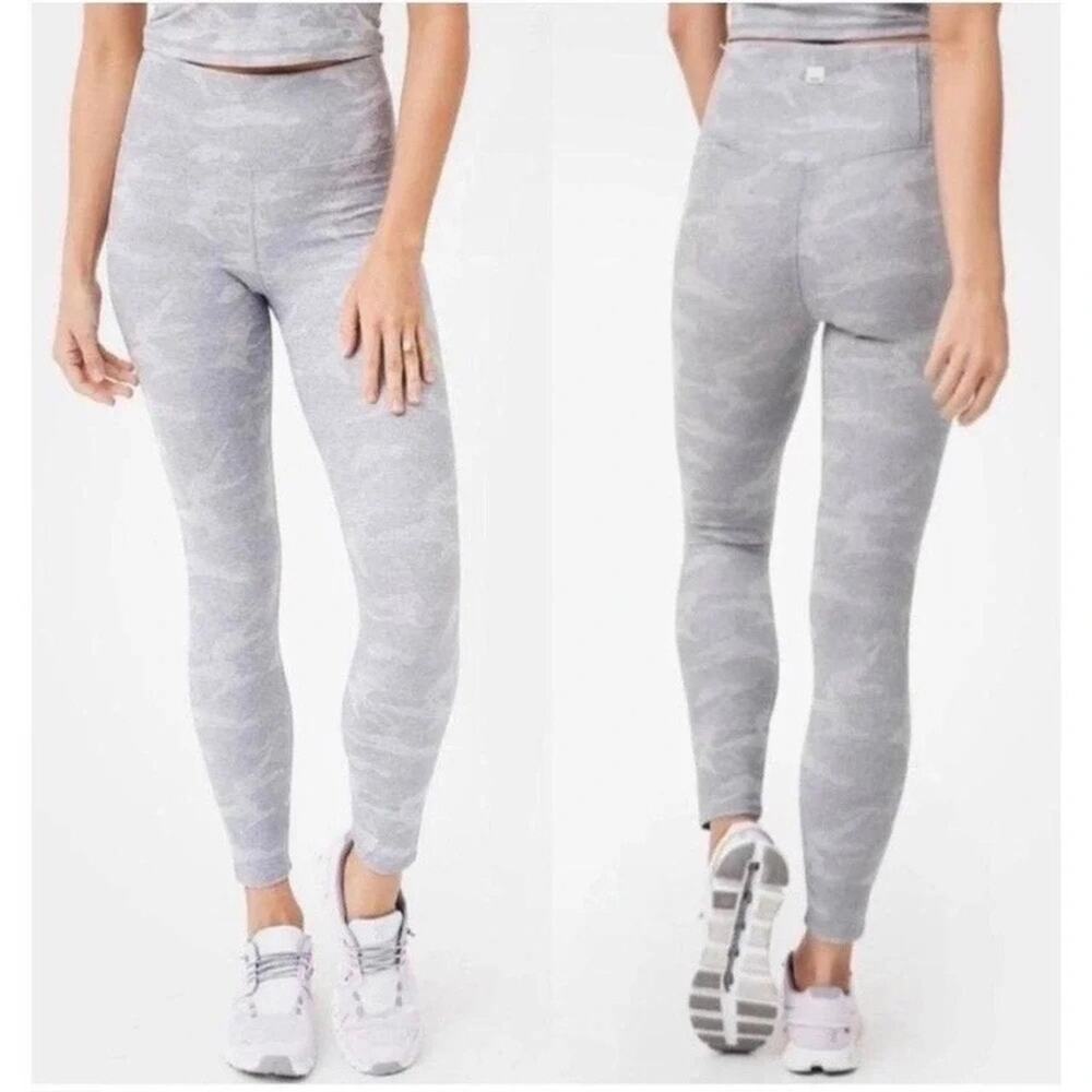 Vuori Clean Elevation Legging Women's Medium Gray Camo High Rise